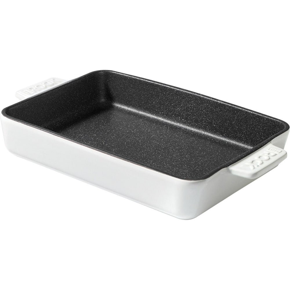 The Rock - Baking dish - 12.99 in x 9.45 in - non-stick - rectangular - white