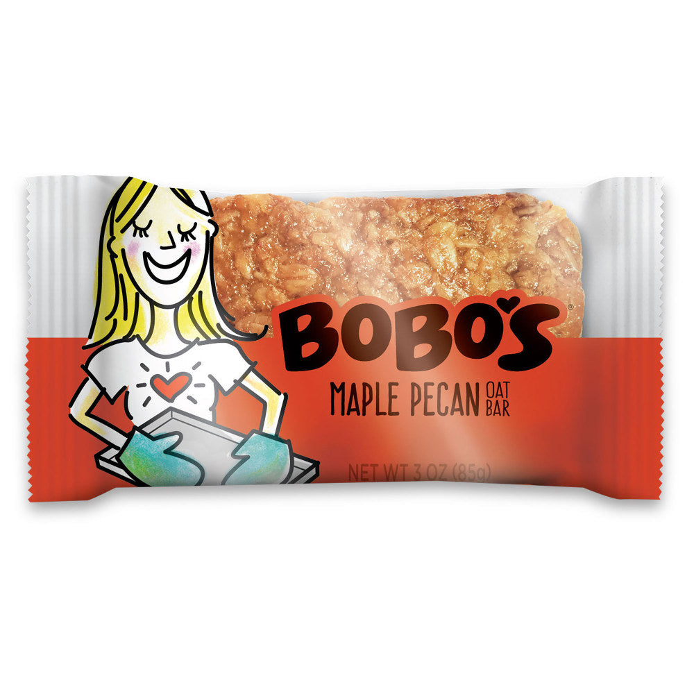 BoBos Oat Bars Maple Pecan, 3.5 Oz, Box of 48 Bars