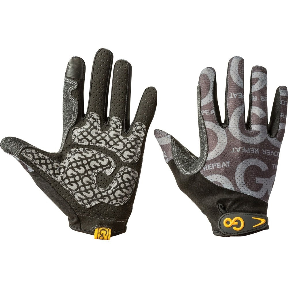 GoFit Go Grip Full-Finger Training Gloves (Large) - Large Size - Jersey Back, Suede Thumb, Synthetic Leather Finger