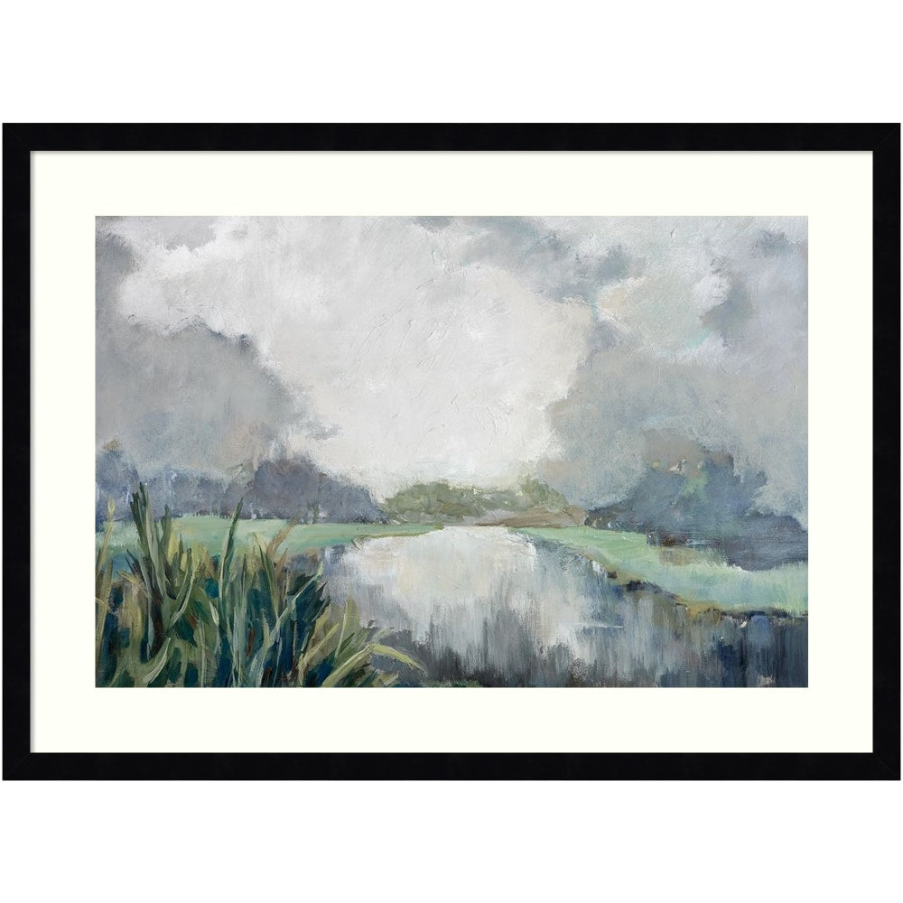 Amanti Art River Passage by Mary Parker Buckley Wood Framed Wall Art Print, 26inW x 19inH, Black