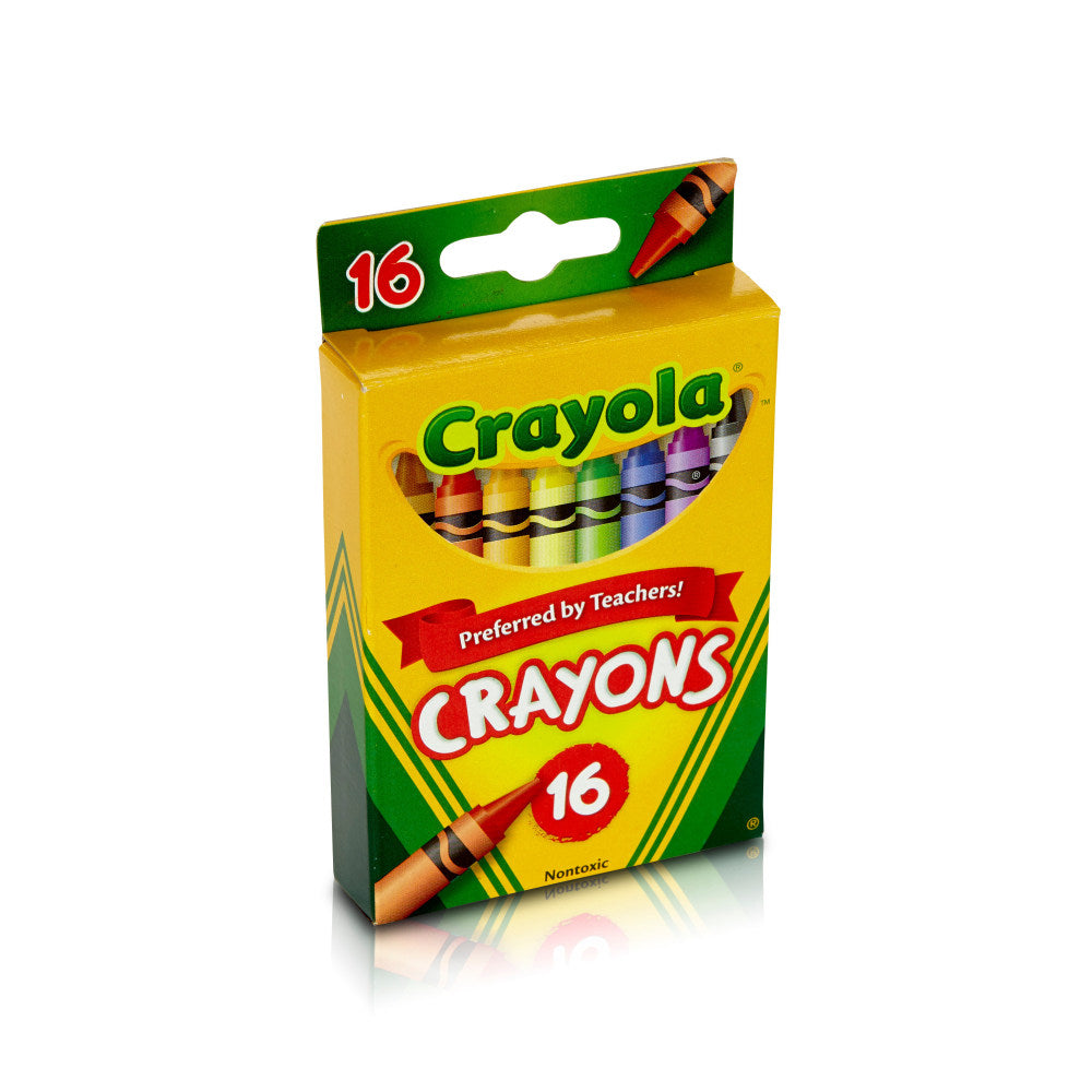 Crayola Crayons, Peg Box, Assorted Colors, Box Of 16 Crayons