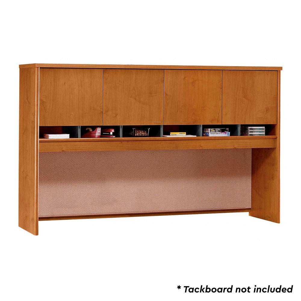 Bush Business Furniture Components 4 Door Hutch, 72inW, Natural Cherry, Standard Delivery