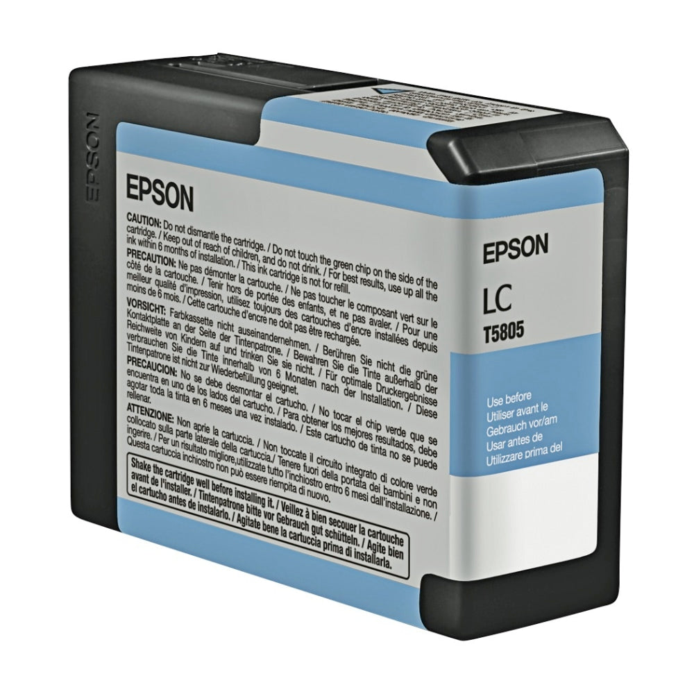 Epson T5805 UltraChrome K3 Light Cyan Ink Cartridge, T580500