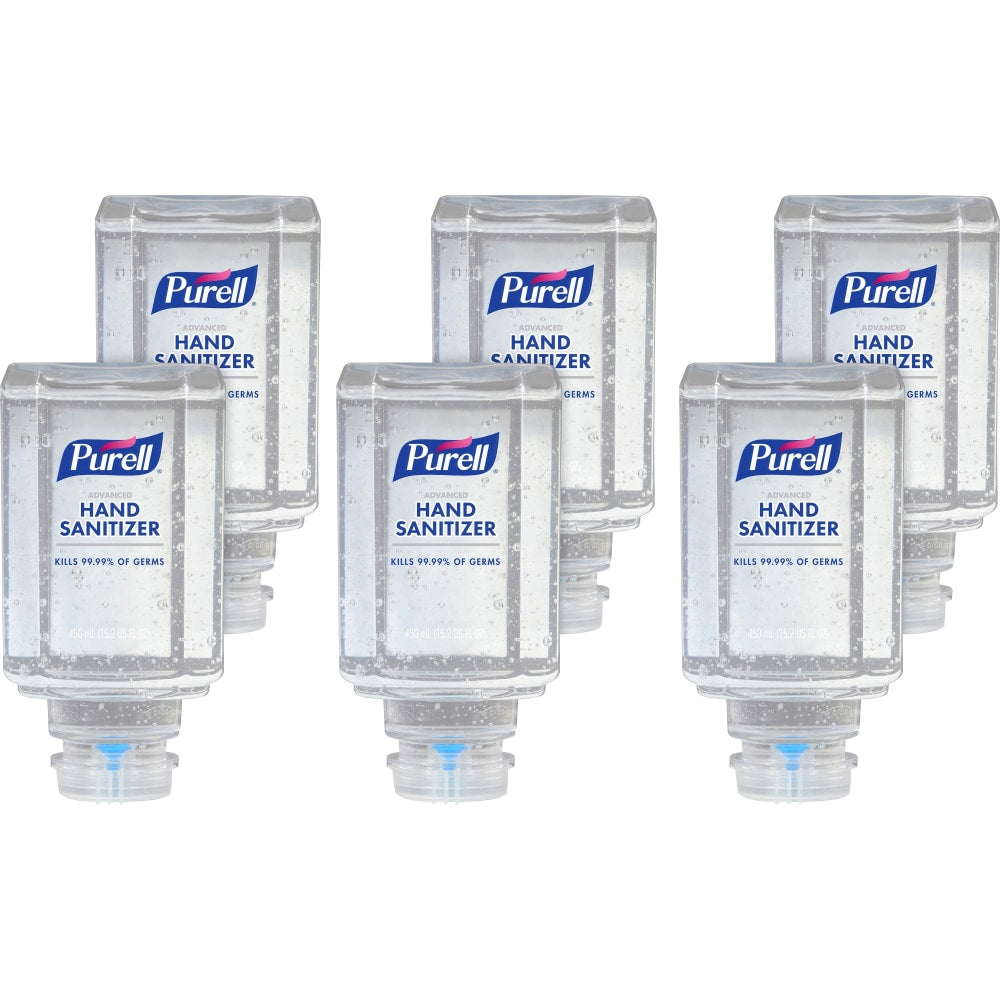 Purell Advanced Hand Sanitizer Gel Refills, 450 mL, Citrus Scent, Pack Of 6 Refills