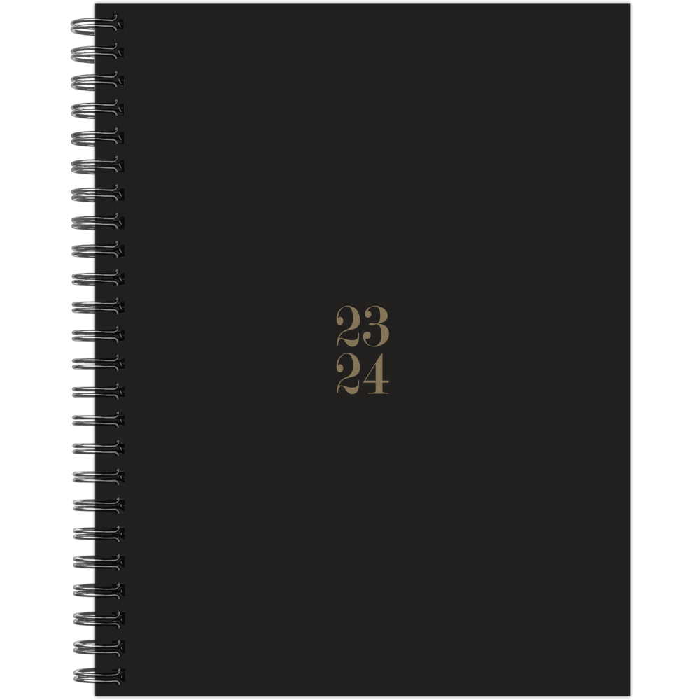 2023-2024 Willow Creek Press Softcover Weekly/Monthly Academic Planner, 11-1/2in x 8in, Black, July 2023 To June 2024