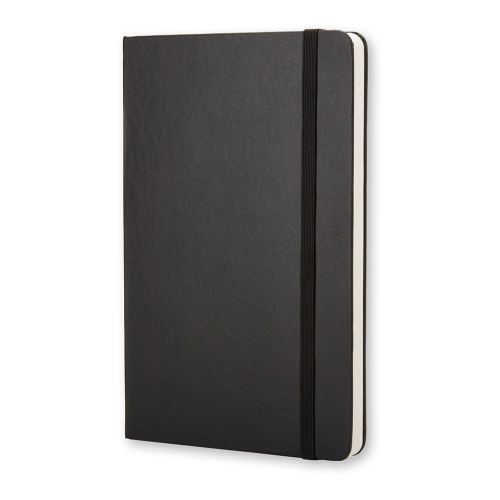 Moleskine Classic Hard Cover Notebook, 3-1/2in x 5-1/2in, Unruled, 192 Pages, Black