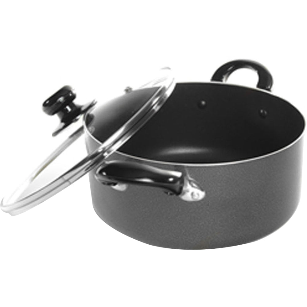 Better Chef 13-Quart Aluminum Non-Stick Dutch Oven, Gray