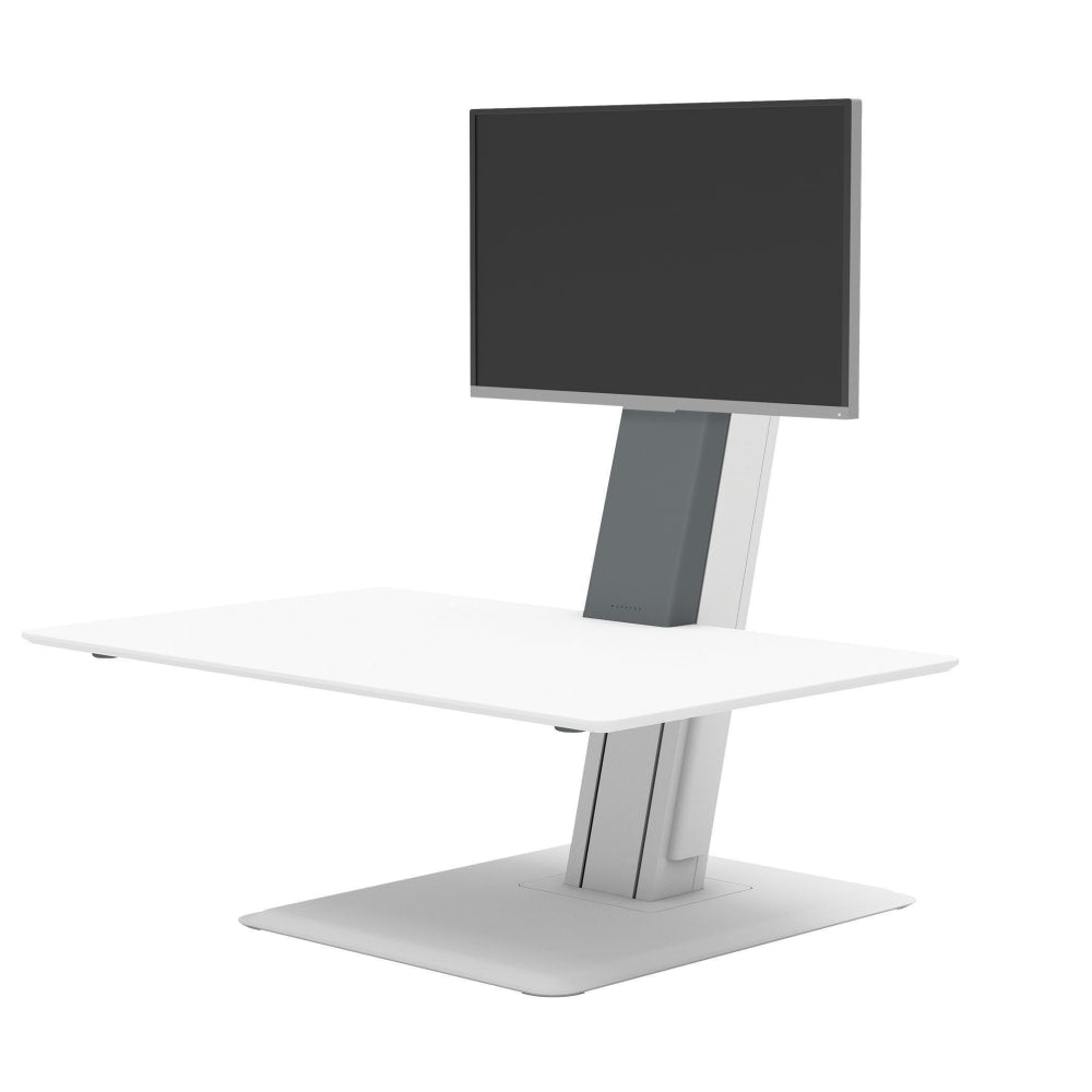 WorkPro Perform Desk Riser By Humanscale, Single Monitor, 30inW x 29-3/16 "D, White