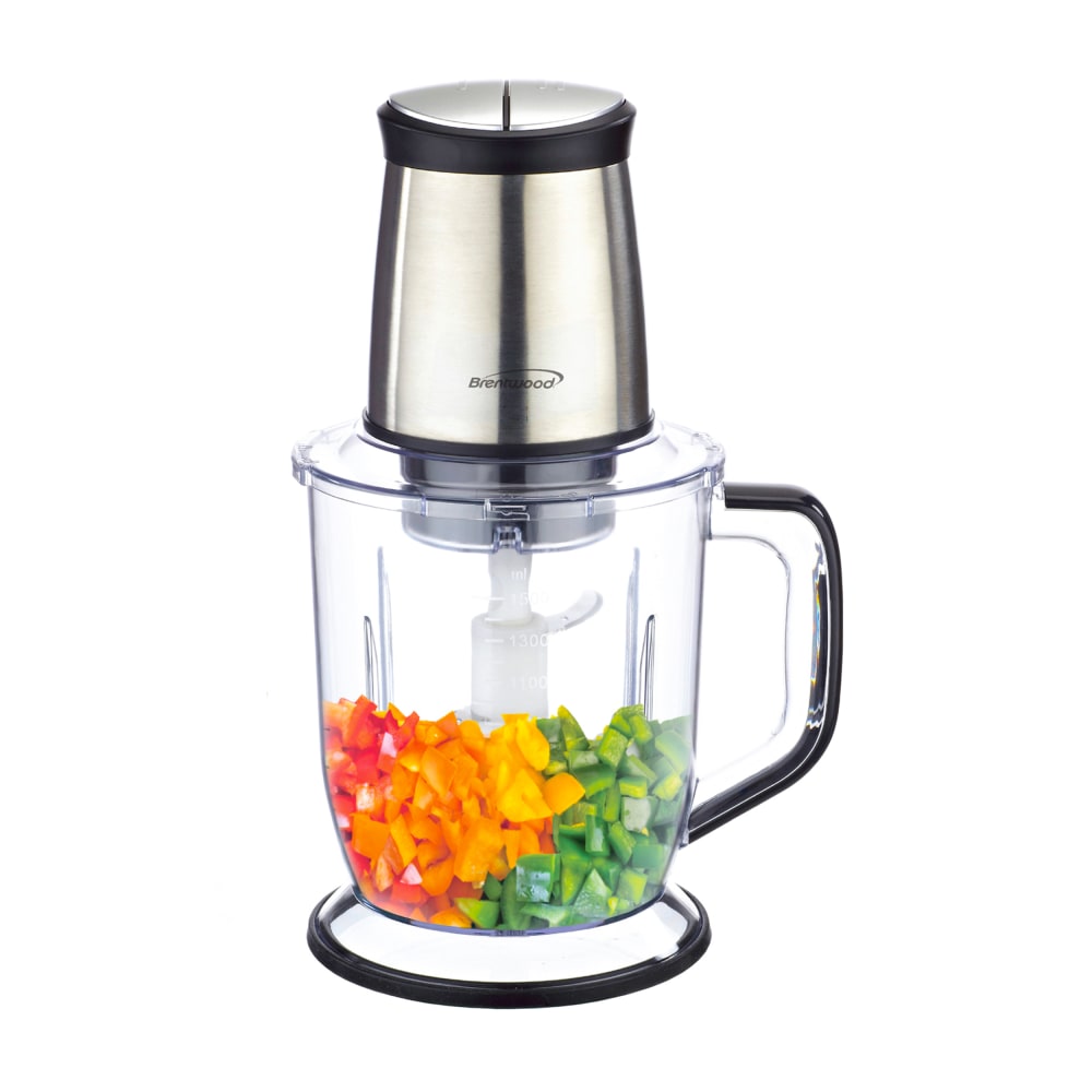 Brentwood 6.5-Cup Food Processor, Silver