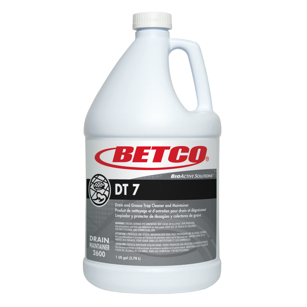 Betco BioActive Solutions DT 7 Cleaners, Ocean Breeze Scent, 148 Oz Bottle, Case Of 4