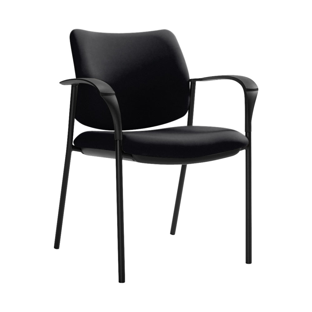 Global Sidero Armchair, 32inH x 25 1/2inW x 24inD, Ebony/Black