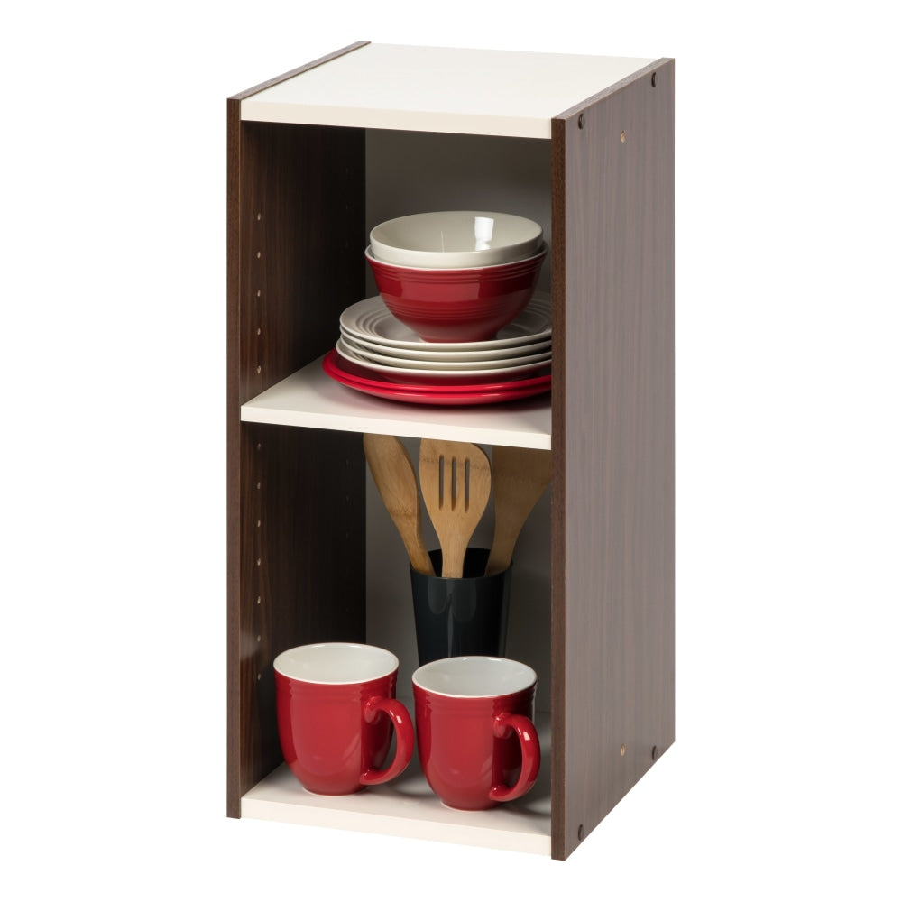 IRIS Sema 24inH Space-Saving-Shelf, Walnut Brown