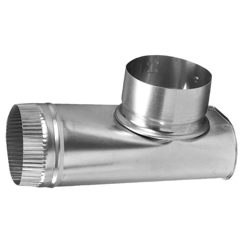 Deflecto Dryer Offset Connector, 10in x 4in, Silver