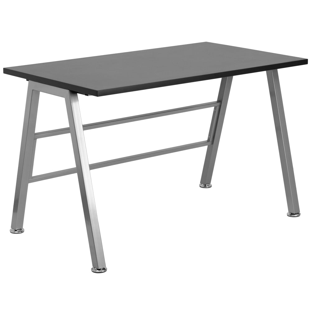 Flash Furniture 48inW High Profile Contemporary Computer Desk, Black