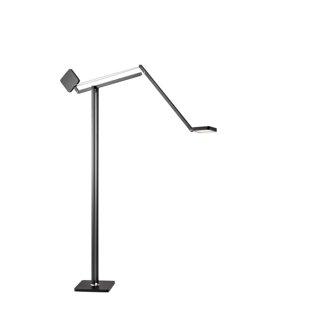 Adesso ADS360 Cooper LED Floor Lamp, 69inH, Matte Black