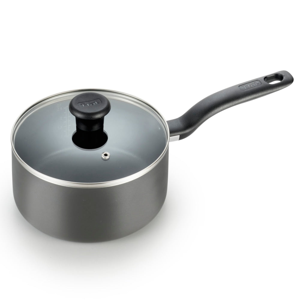 T-Fal Initiatives 3-Quart Saucepan, Gray