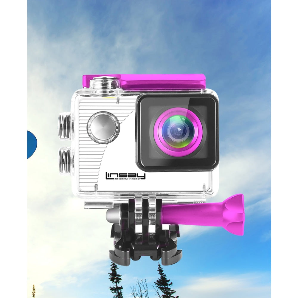 Linsay Kids Funny 5.0-Megapixel Action Camera, Pink, X5000AP