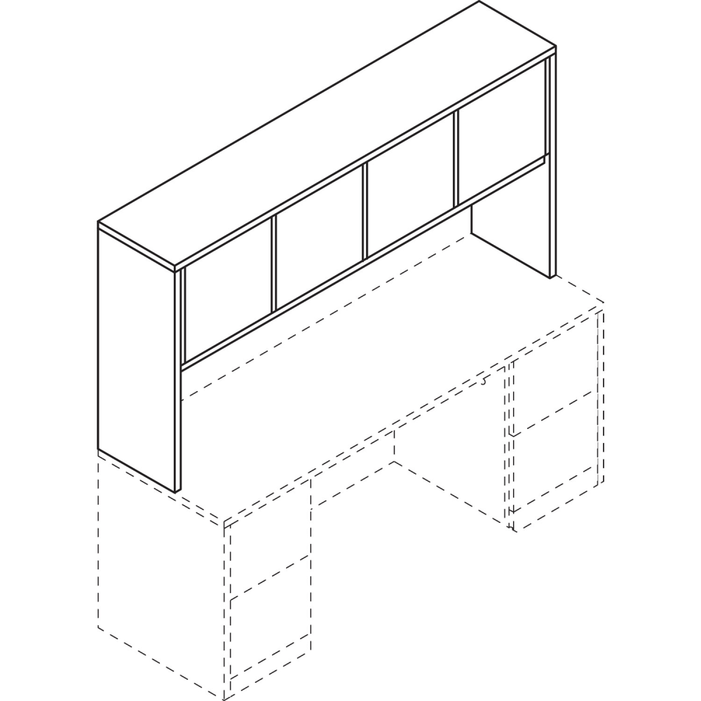 HON 10500 Series Closed Hutch, Harvest Cherry