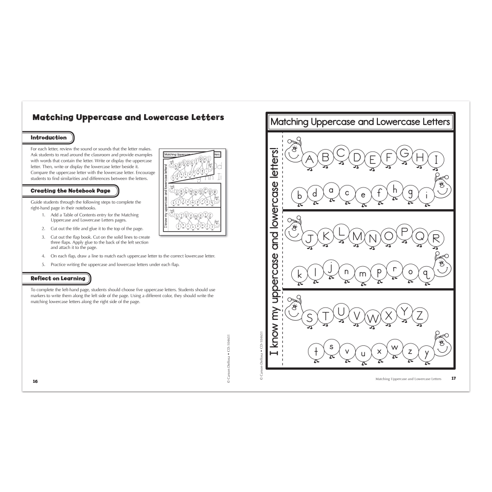 Carson-Dellosa Interactive Language Arts Notebook, Kindergarten