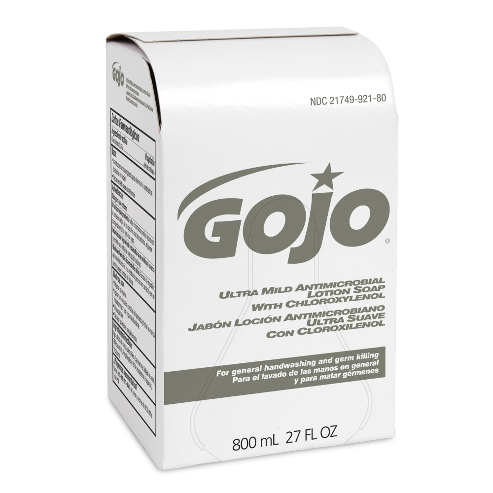 GOJO Ultra-Mild Antimicrobial Liquid Lotion Hand Soap, Floral Scent, 27 Oz Bottle