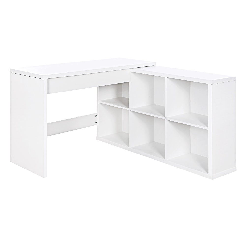 Office Star Waverly 48inW Worksmart Sit-To-Stand L-Shaped Desk, White