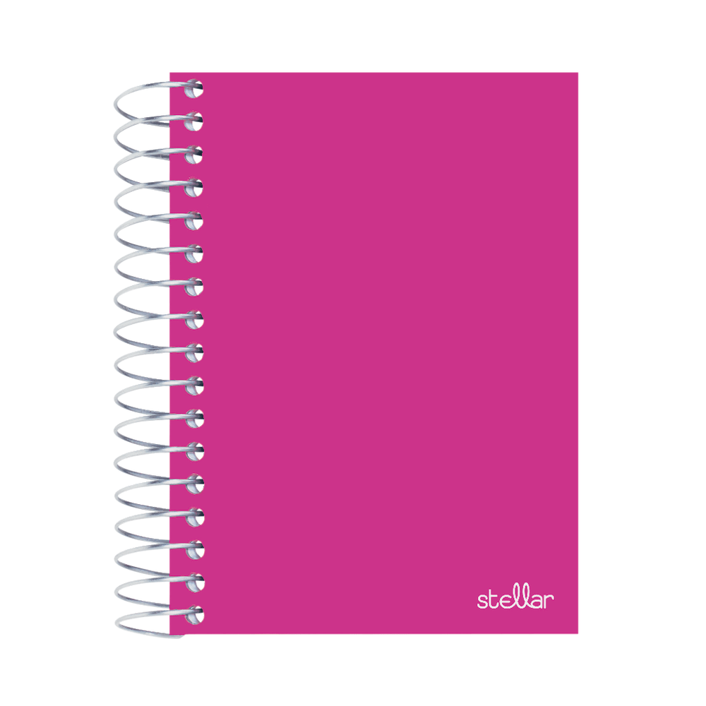 Office Depot Brand Spiral Poly Notebook, 5 1/2in x 3 1/2in, Wide Ruled, 100 Sheets, Assorted Colors (No Color Choice)