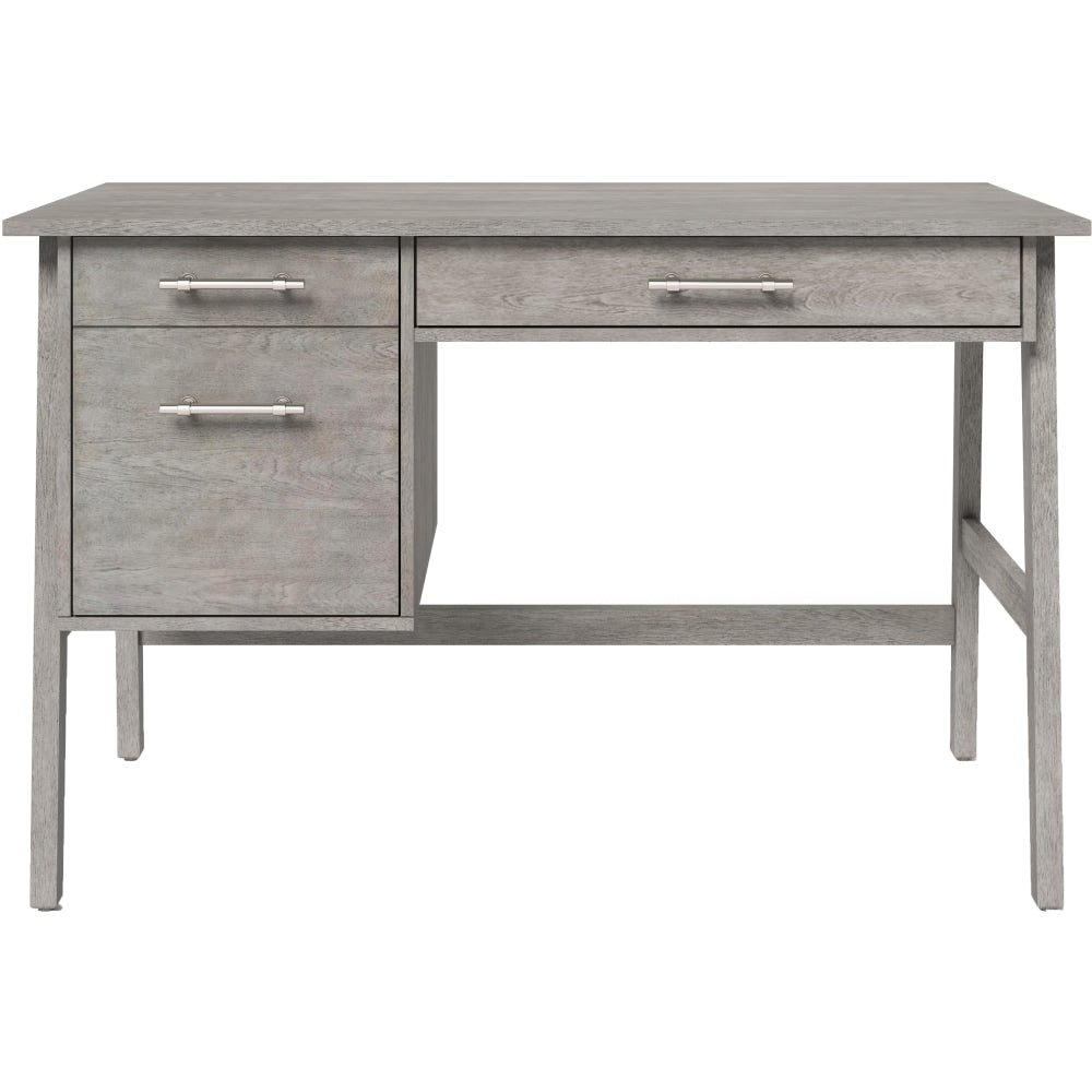 Whalen Marilla 48inW Wood Pedestal Computer Desk, Driftwood Gray