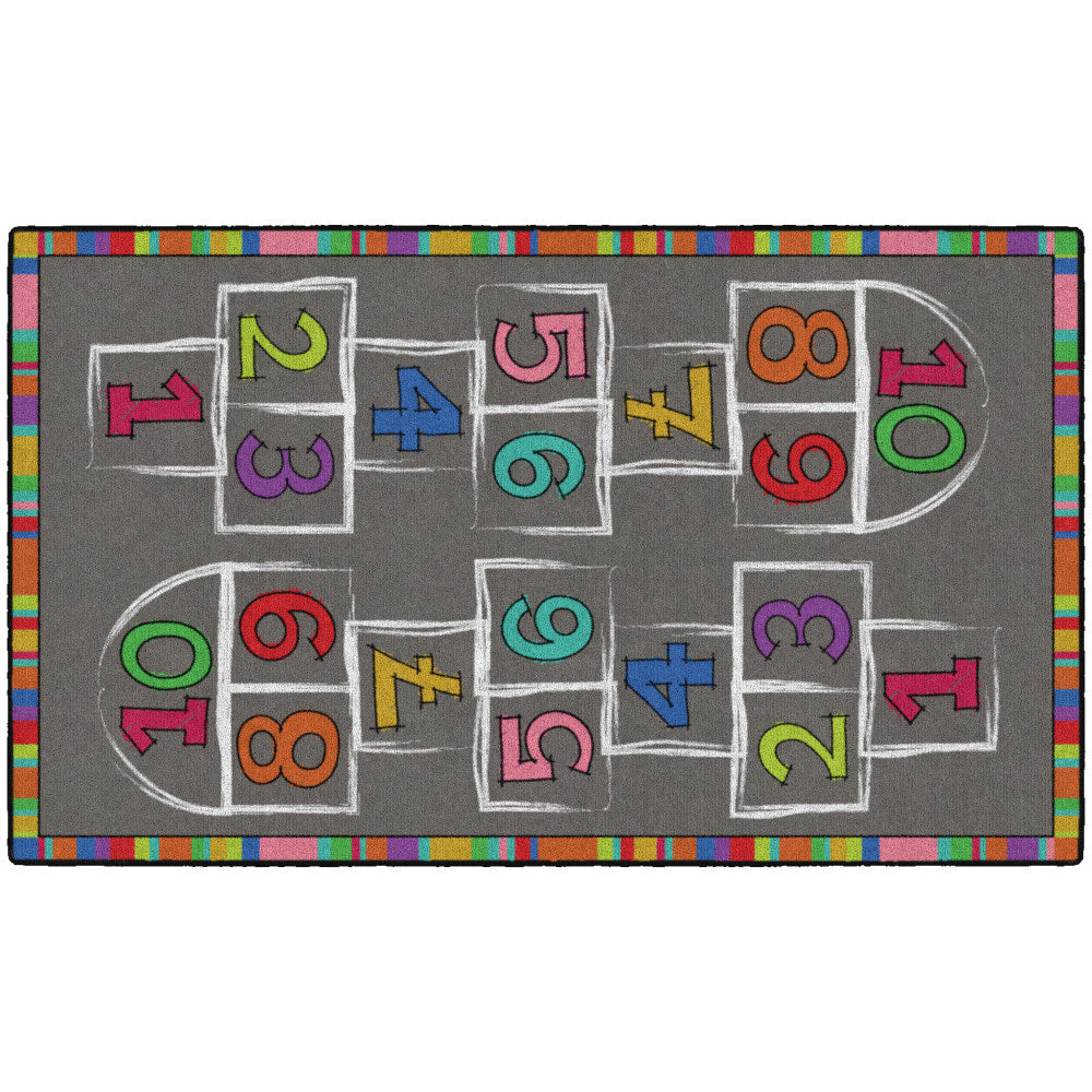 Flagship Carpets Hopscotch Area Rug, 3ftH x 5ftW