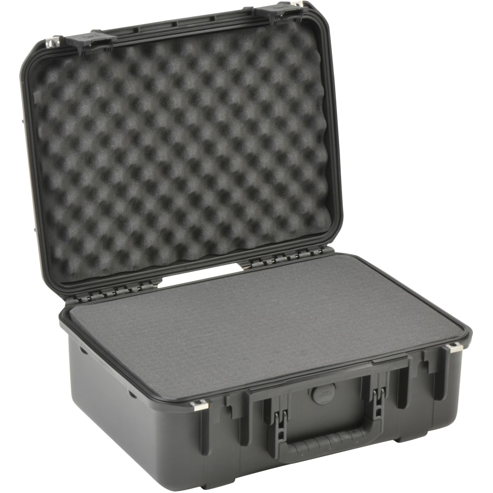 SKB Cases iSeries Injection-Molded Mil-Standard Waterproof Case With Padded Dividers, 18-1/2inH x 13inW x 7inD, Black