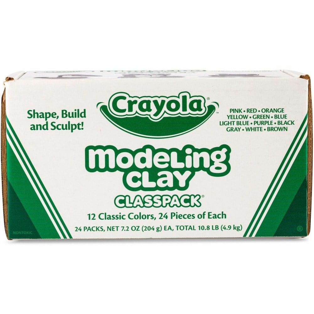 Crayola Modeling Clay Classpack Sticks, Assorted Colors, Box Of 288 Sticks