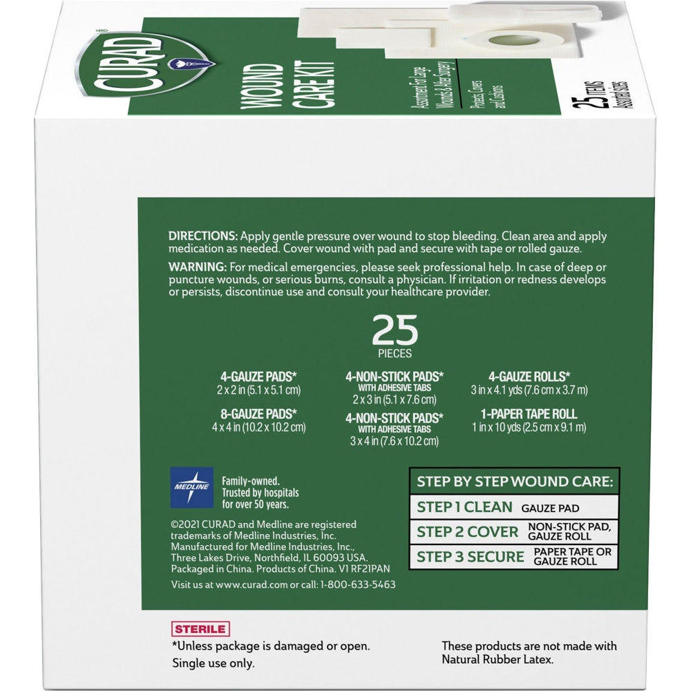 Curad Wound Care Kit - 25 x Piece(s) - 25 / Box