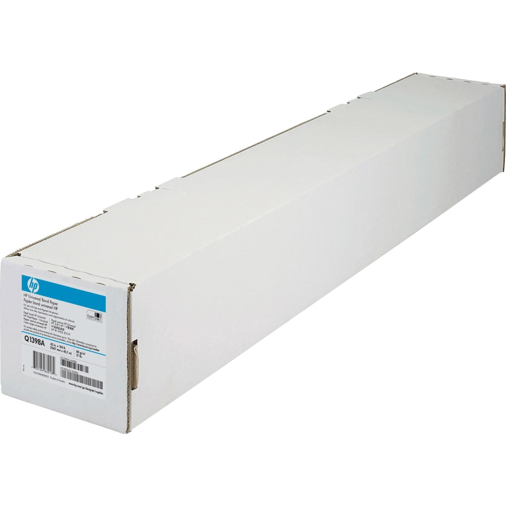 HP Q1398A DesignJet Wide Format Universal Bond Roll, 42in x 150ft, 21 Lb