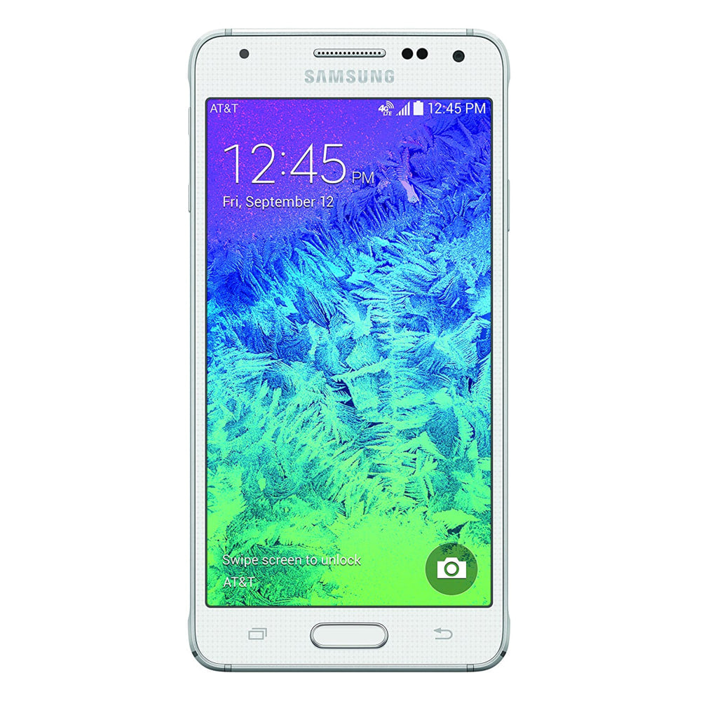 Samsung Galaxy Alpha G850A Refurbished Cell Phone, White, PSC100153