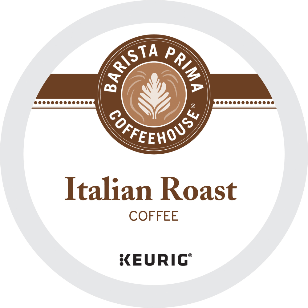 Barista Prima Coffeehouse Single-Serve Coffee K-Cup Pods, Italian Roast, Carton Of 24