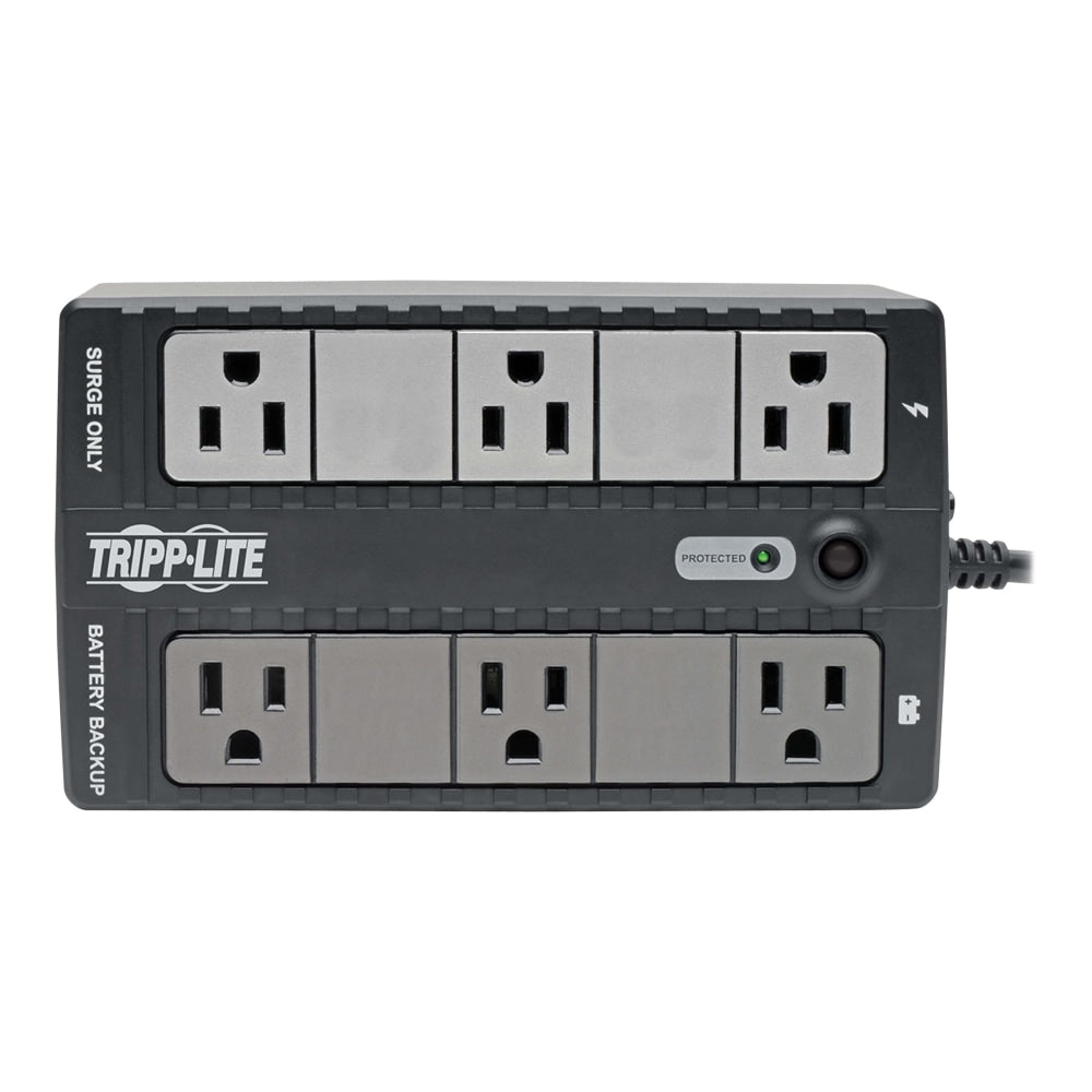 Tripp Lite UPS 350VA 210W Desktop Battery Back Up Compact 120V DB9 RJ11 PC 50/60Hz - UPS - 5 A - AC 120 V - 210 Watt - 350 VA - 1-phase - serial - output connectors: 6