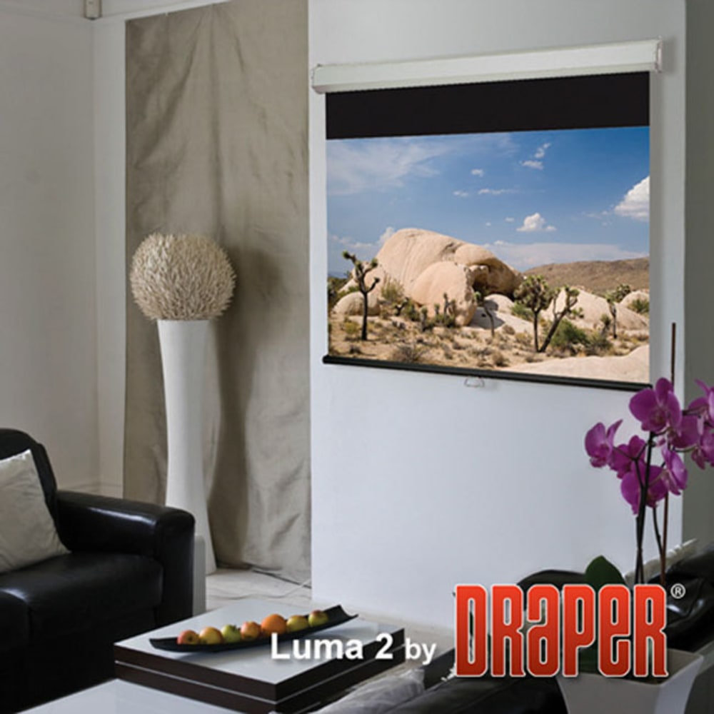 Draper Luma 2 Heavy-duty Wall or Ceiling Projection Screen - 144in x 144in - Matte White - 204in Diagonal