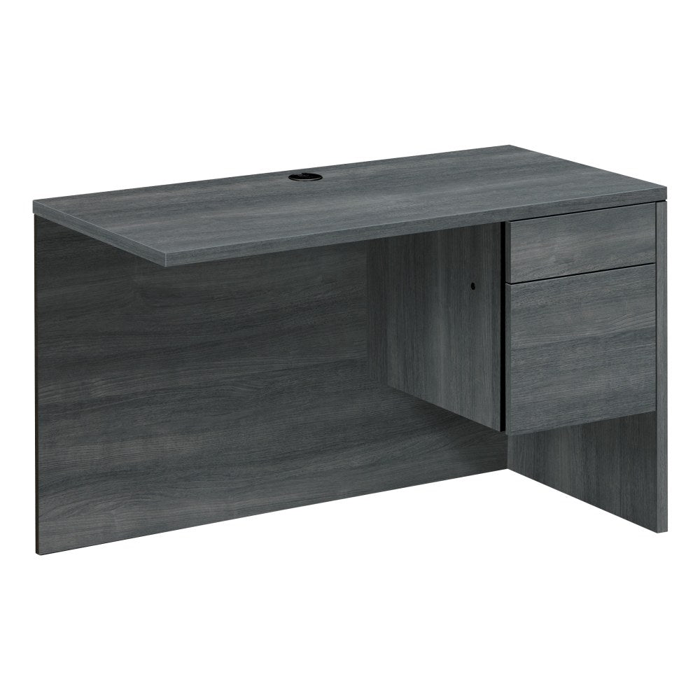 HON 10500 48in Right Desk Return with 2 Full Drawers, Gray