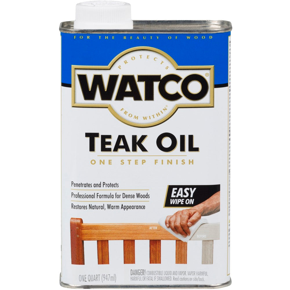 Watco Teak Oil, 32 Oz, Case Of 4 Bottles