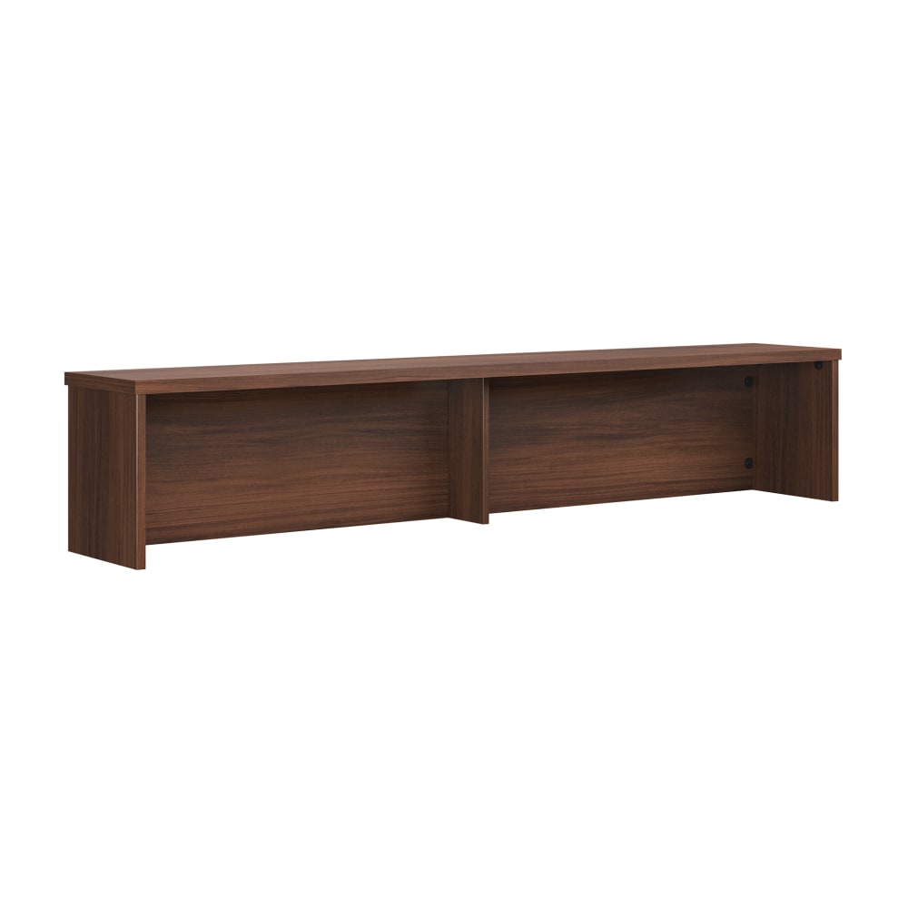 Sauder Affirm 71inW Reception Desktop Hutch, Noble Elm