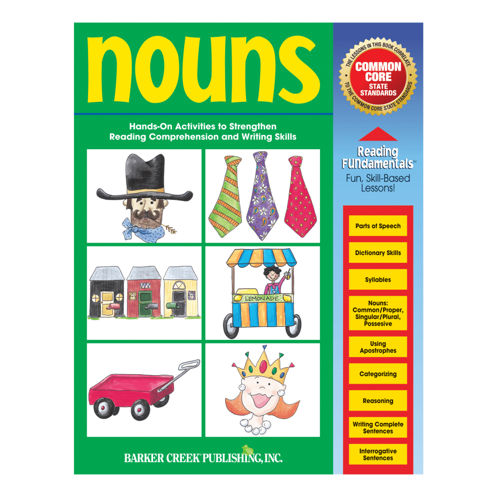 Barker Creek Grammar Activity Book, Nouns, Grades 1 To College