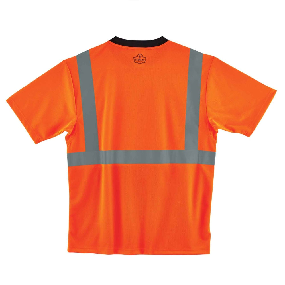 Ergodyne GloWear 8289BK Type-R Class 2 T-Shirt, 5X, Black/Orange