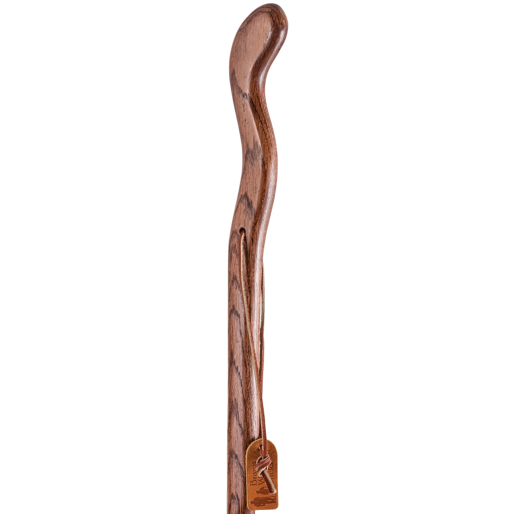 Brazos Walking Sticks Fitness Walker Oak Walking Stick, 55in, Tan