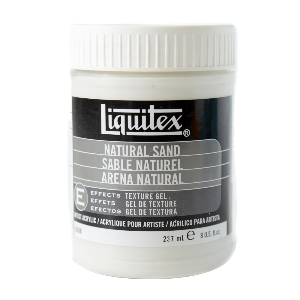 Liquitex Acrylic Texture Gel Mediums, 8 Oz, Natural Sand, Pack Of 2