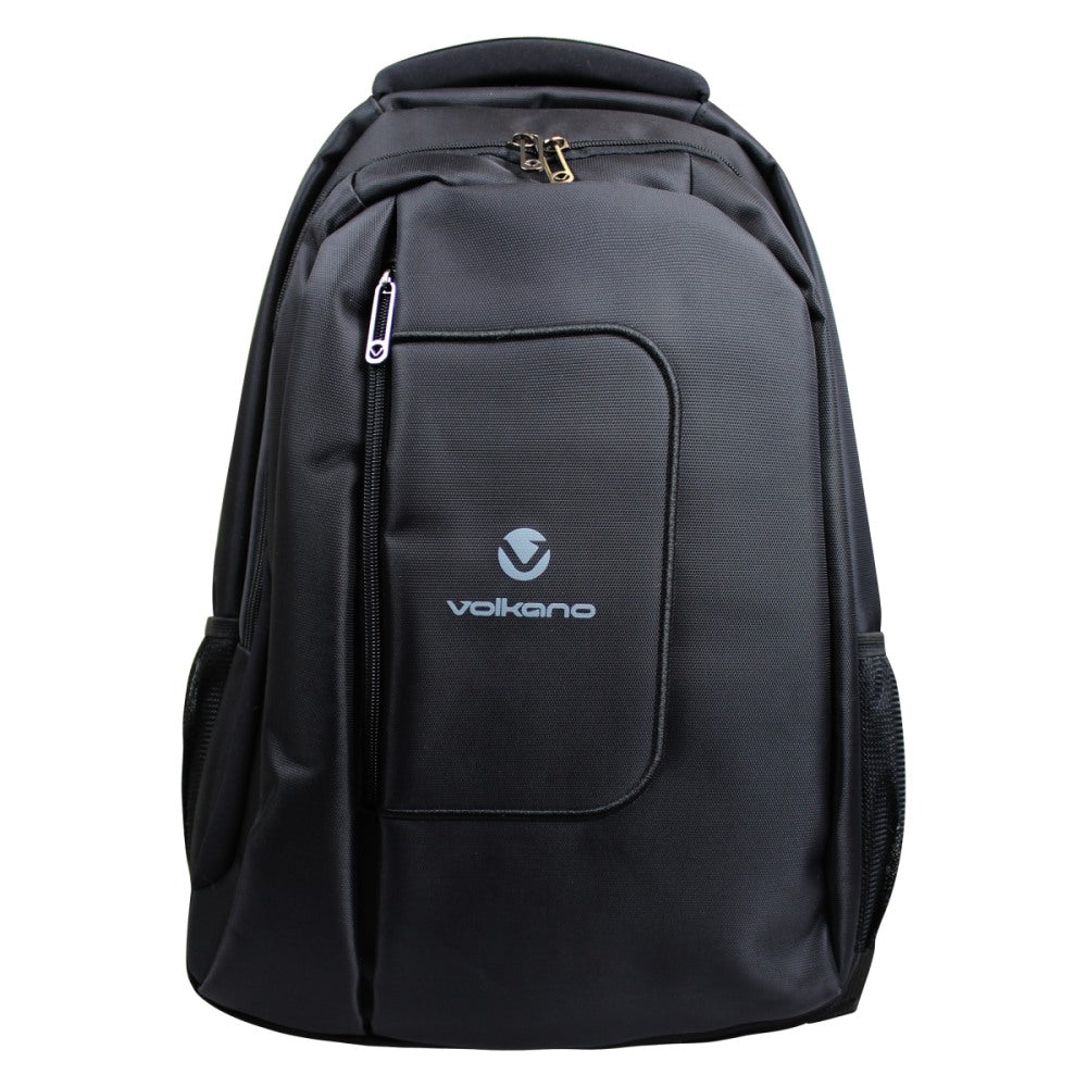 Volkano Bolt Series Backpack With 15.6in Laptop Pocket, Black