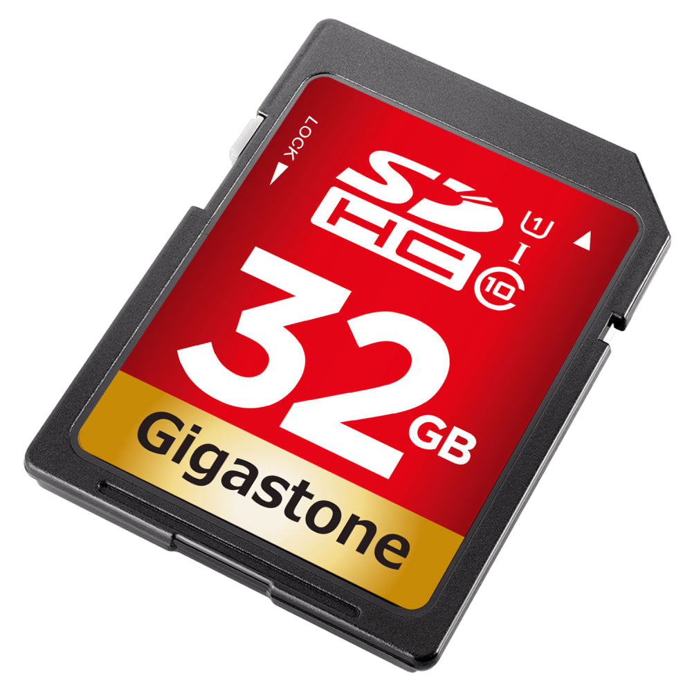 Dane-Elec Gigastone Class 10 UHS-I U1 SDHC Cards, 32GB, Pack Of 5 Cards