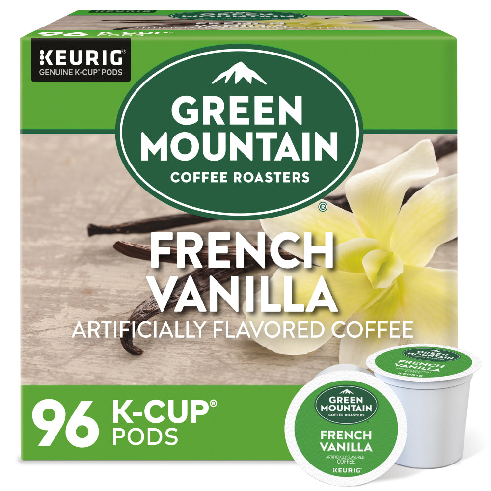 Green Mountain Coffee Single-Serve Coffee K-Cup, French Vanilla, Carton Of 96, 4 x 24 Per Box