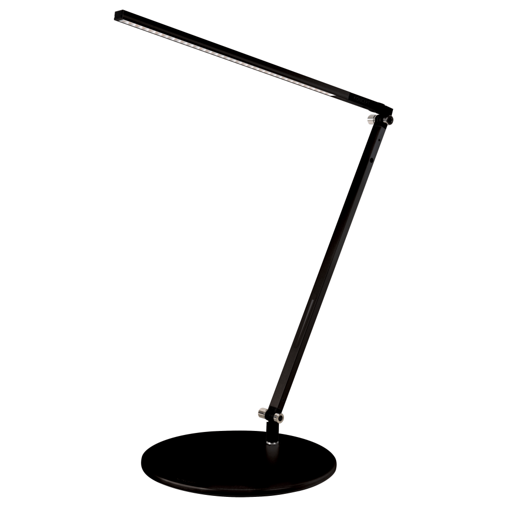 Koncept Z-Bar Solo LED Desk Lamp, Warm Light, 18inH, Metallic Black