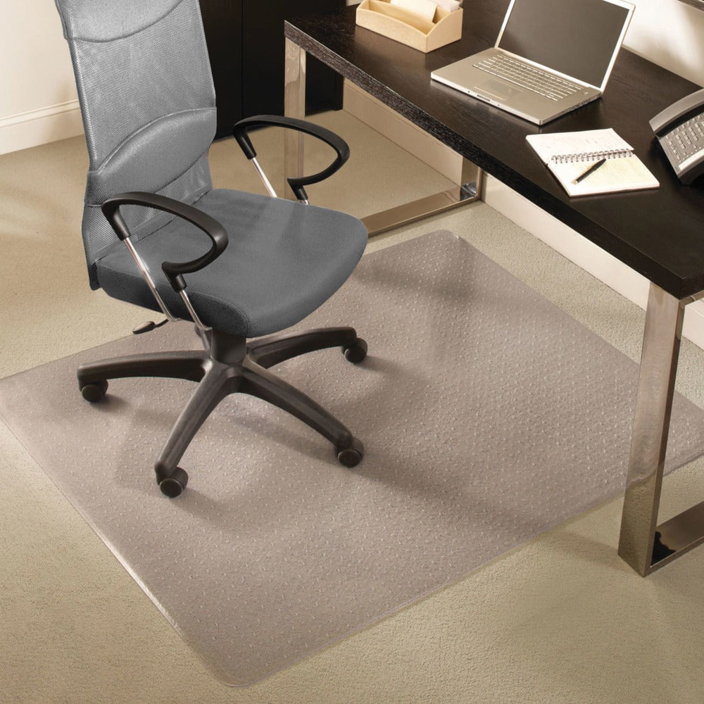 ES Robbins EverLife Chair Mat For Medium Pile Carpet, 46in x 60in, Clear