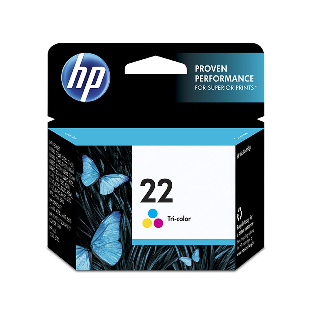 HP 22 Tri-Color Ink Cartridge, C9352AN