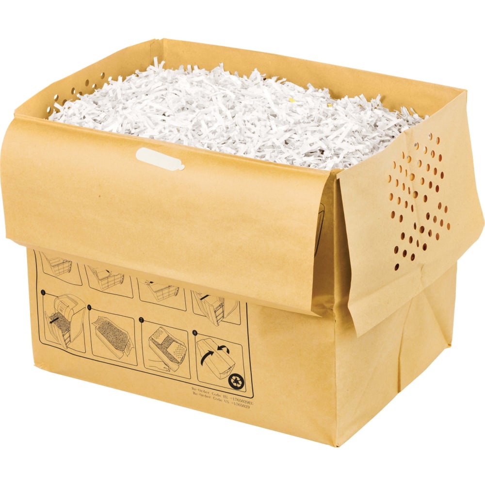 Swingline Recyclable Paper Shredder Bags, 11 Gallons, Pack Of 5